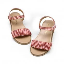 DREAM PAIRS Women Open-toe Princess Girls Flat Sandals