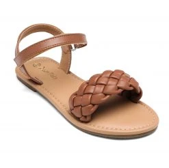 DREAM PAIRS Girls Braided Flat Sandals Women