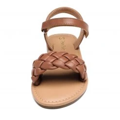 DREAM PAIRS Girls Braided Flat Sandals Women