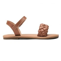 DREAM PAIRS Girls Braided Flat Sandals Women