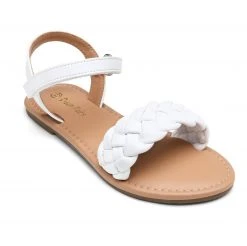 DREAM PAIRS Girls Braided Flat Sandals Women