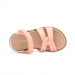 DREAM PAIRS Girls Open Toe Strappy Flat Sandals