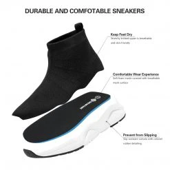 Dream Pairs Boys Girls High Top Slip-on Sock Shoes