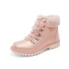 DREAM PAIRS Girls Kids Side Zipper Lace Up Ankle Fashion Boots