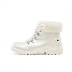 DREAM PAIRS Girls Kids Side Zipper Lace Up Ankle Fashion Boots