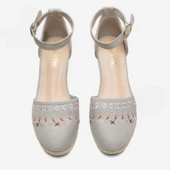 DREAM PAIRS Women's Closed Toe Espadrille Wedges