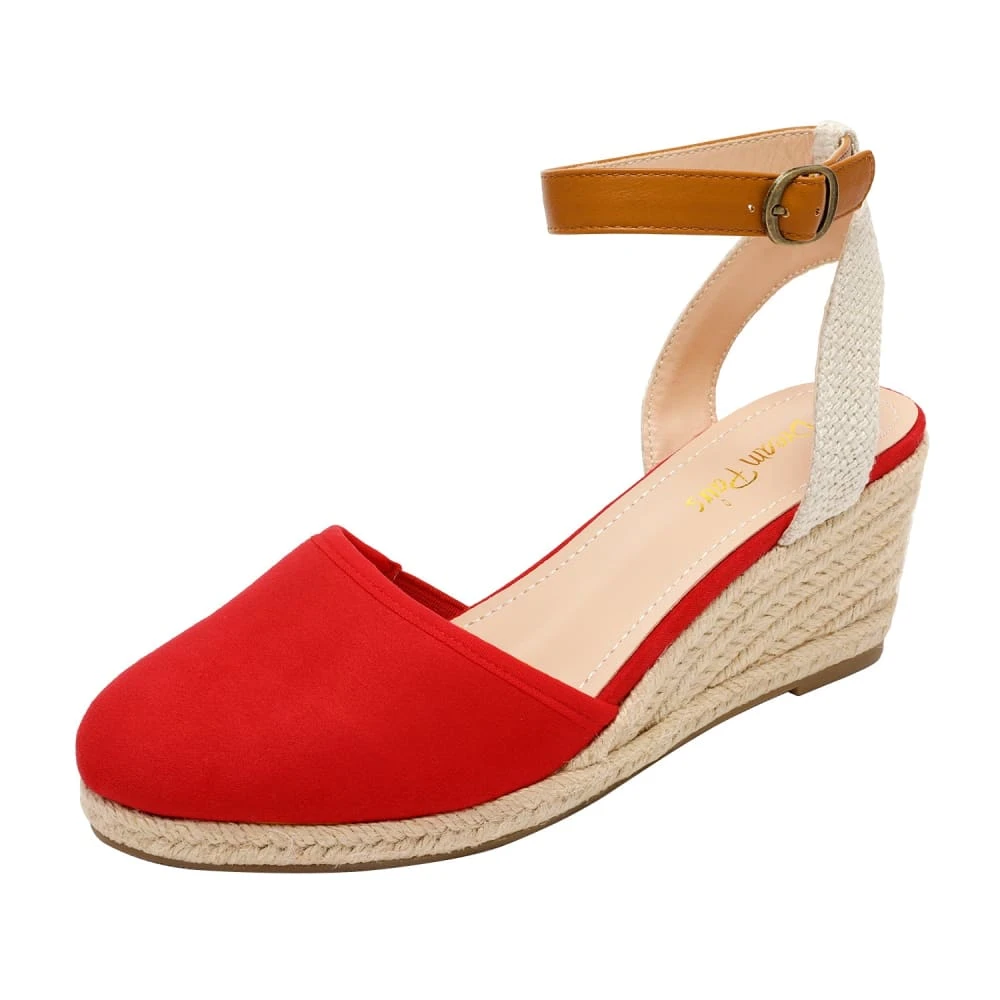 DREAM PAIRS Women's Low Wedge Espadrilles 37 DREAM PAIRS Women's Low Wedge Espadrilles