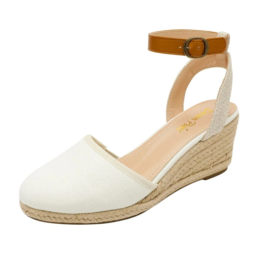 DREAM PAIRS Women's Low Wedge Espadrilles 43 DREAM PAIRS Women's Low Wedge Espadrilles
