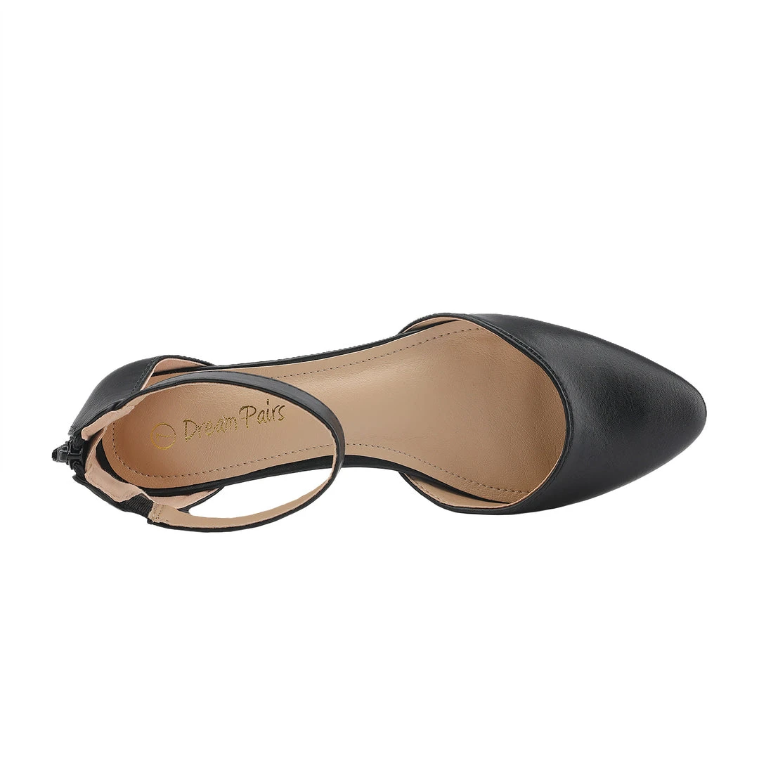 DREAM PAIRS Women's Ankle Strap Flats Shoes 9 DREAM PAIRS Women's Ankle Strap Flats Shoes