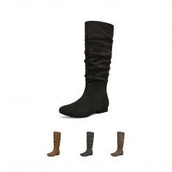 DREAM PAIRS Women's Flat Knee High Boots