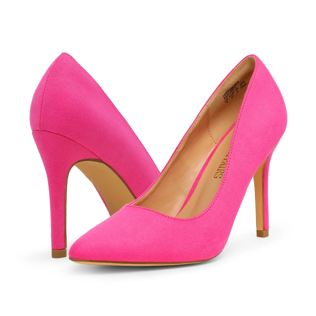 DREAM PAIRS Women's High Heel Suede Pump Shoes 20 DREAM PAIRS Women's High Heel Suede Pump Shoes