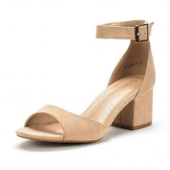 DREAM PAIRS New Arrivals Women's Low Heel Ankle Strap Chunky Sandals 54 DREAM PAIRS New Arrivals Women's Low Heel Ankle Strap Chunky Sandals