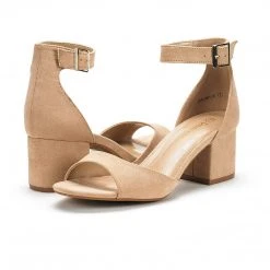 DREAM PAIRS New Arrivals Women's Low Heel Ankle Strap Chunky Sandals 55 DREAM PAIRS New Arrivals Women's Low Heel Ankle Strap Chunky Sandals