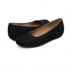 DREAM PAIRS Low Wedge Round Toe Flat Shoes Women