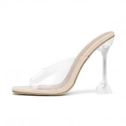 DREAM PAIRS Transparent Stiletto Heel Sandals