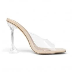DREAM PAIRS Transparent Stiletto Heel Sandals