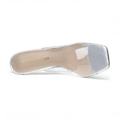 DREAM PAIRS Transparent Stiletto Heel Sandals