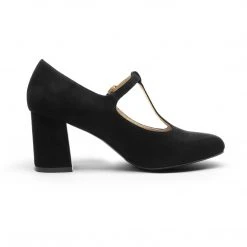 DREAM PAIRS Women's T-Strap Mary Jane Pumps With Chunky Heel