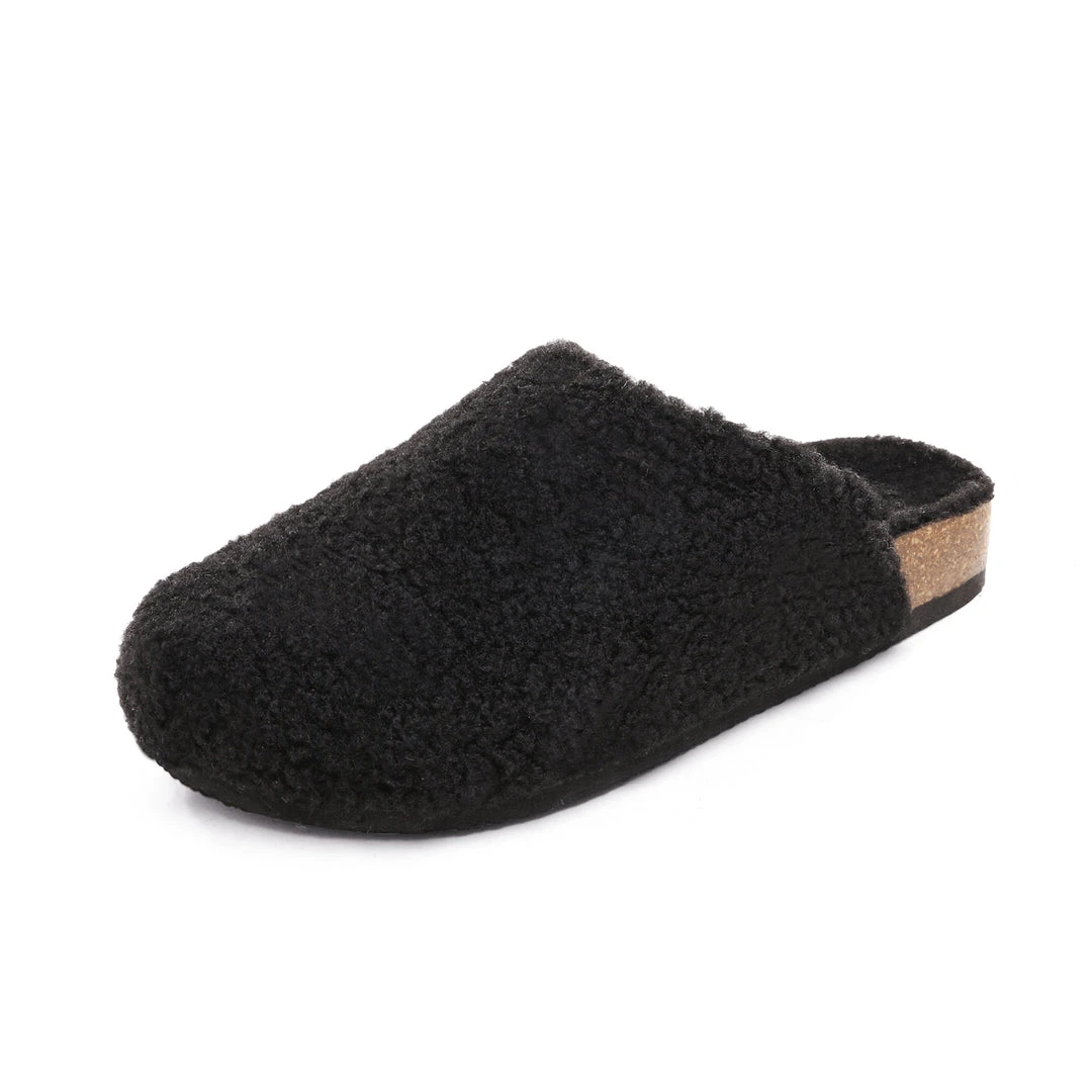 DREAM PAIRS Women's Indoor & Outdoor Cork Fuzzy Slippers 2 DREAM PAIRS Women's Indoor & Outdoor Cork Fuzzy Slippers