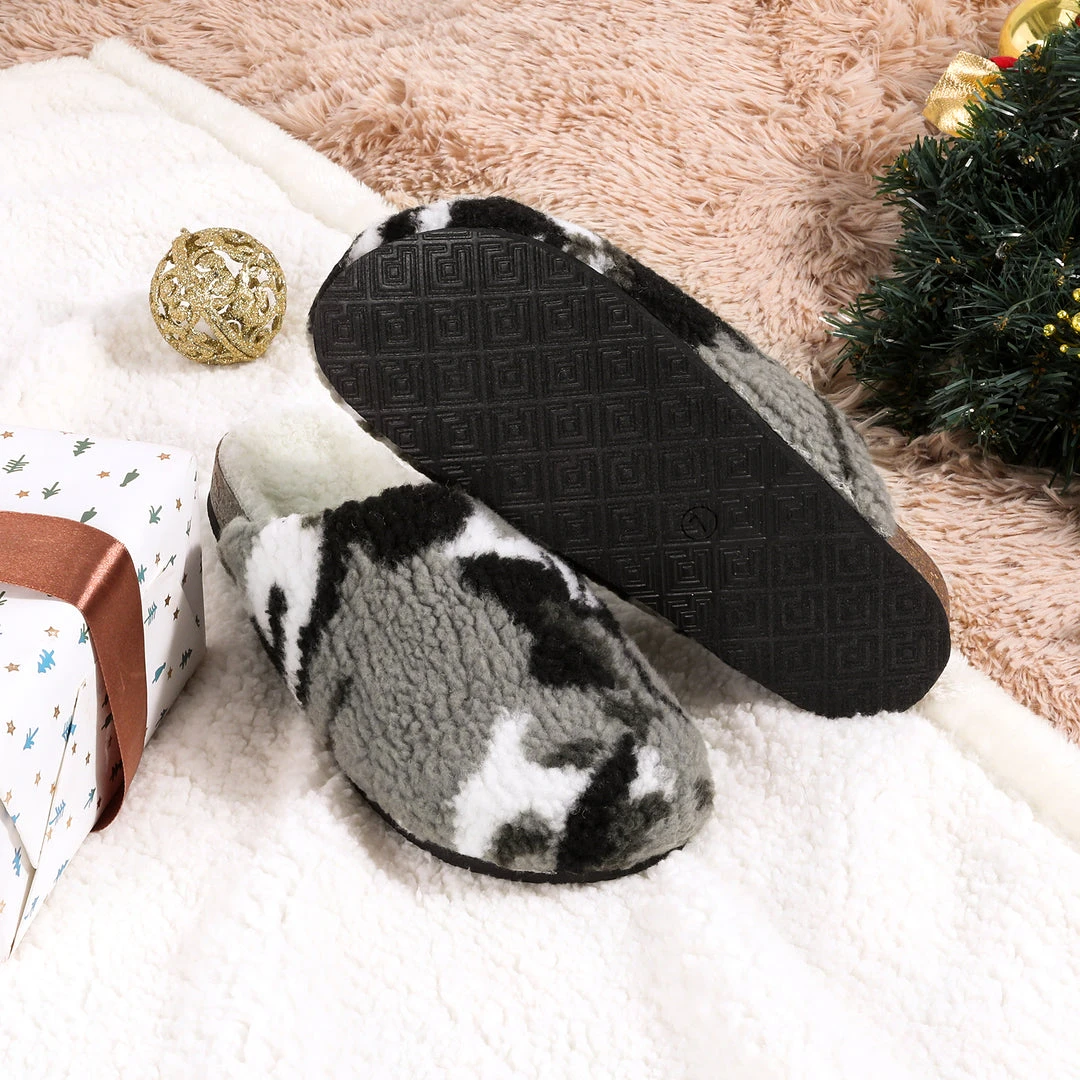 DREAM PAIRS Women's Indoor & Outdoor Cork Fuzzy Slippers 11 DREAM PAIRS Women's Indoor & Outdoor Cork Fuzzy Slippers