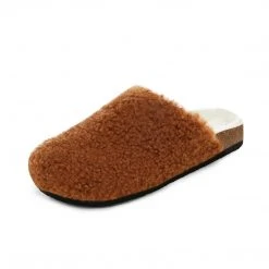 DREAM PAIRS Women's Indoor & Outdoor Cork Fuzzy Slippers 57 DREAM PAIRS Women's Indoor & Outdoor Cork Fuzzy Slippers