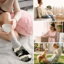 DREAM PAIRS Women's Indoor & Outdoor Cork Fuzzy Slippers 69 DREAM PAIRS Women's Indoor & Outdoor Cork Fuzzy Slippers