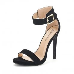 DREAM PAIRS New Arrivals Open Toe Stiletto Heel Sandals