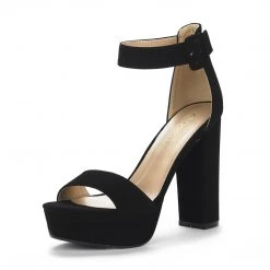 DREAM PAIRS Women's Chunky High Heel Platform Pump Sandals New Arrivals