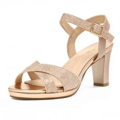 DREAM PAIRS New Arrivals Chunky Heel Ankle Strap Sandals