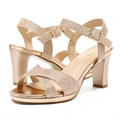 DREAM PAIRS New Arrivals Chunky Heel Ankle Strap Sandals