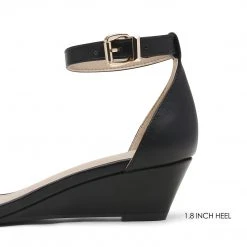 DREAM PAIRS Women's Ankle Strap Low Wedge Sandals