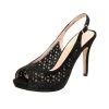 DREAM PAIRS Women's High Heels Peep Toe Rhinestone Pumps