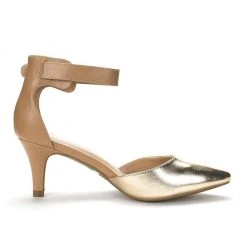 DREAM PAIRS Women's Ankle Strap Low Heel Dress Pumps