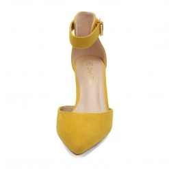 DREAM PAIRS Women's Ankle Strap Low Heel Dress Pumps