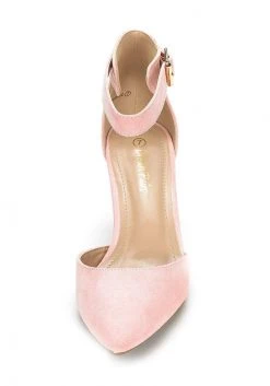 DREAM PAIRS Women's Closed Toe Ankle Strap Heels