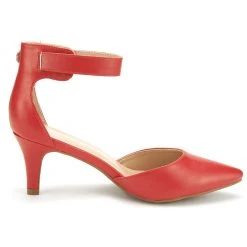 DREAM PAIRS Women's Closed Toe Ankle Strap Heels