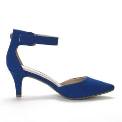 DREAM PAIRS Women's Ankle Strap Low Heel Dress Pumps