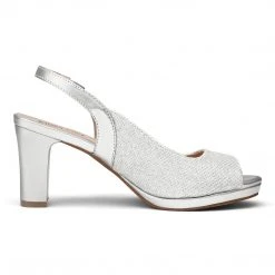 DREAM PAIRS Women's Chunky Heel Peep Toe Slingback Pumps