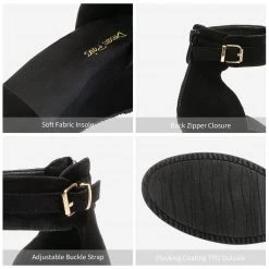 DREAM PAIRS Women's Ankle Strap Platform Wedge Sandals