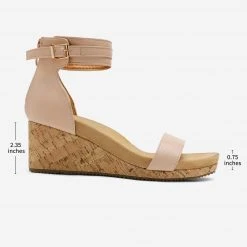 DREAM PAIRS Women's Ankle Strap Platform Wedge Sandals