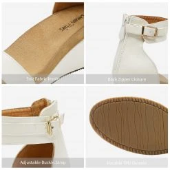 DREAM PAIRS Women's Ankle Strap Platform Wedge Sandals