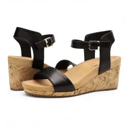 DREAM PAIRS Women's Buckle Platform Wedge Sandals