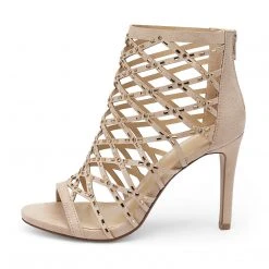 DREAM PAIRS New Arrivals Strappy Stiletto Rhinestone Sandals