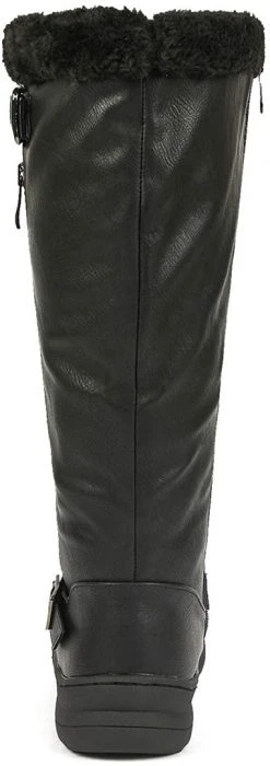 DREAM PAIRS Women's Winter Fully Fur Lined Zipper Closure Snow Knee High Boots