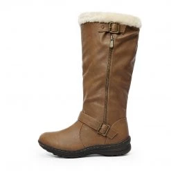 DREAM PAIRS Women's Winter Fully Fur Lined Zipper Closure Snow Knee High Boots