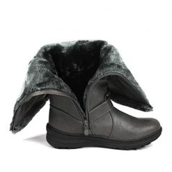 DREAM PAIRS Women's Winter Fully Fur Lined Zipper Closure Snow Knee High Boots