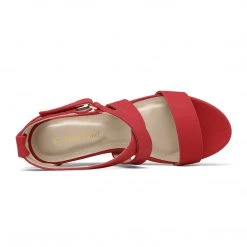 DREAM PAIRS Women's Elastic Ankle Strap Wedge Sandals