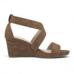 DREAM PAIRS Women's Elastic Ankle Strap Wedge Sandals