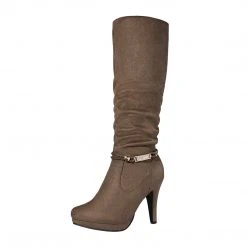 DREAM PAIRS Women's Knee High Platform Heel Boots
