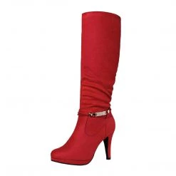 DREAM PAIRS Women's Knee High Platform Heel Boots